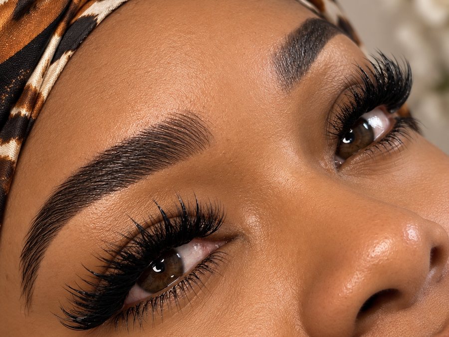 Brows and lashes finished in the same appointment
